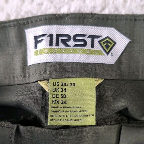 F1rst (First) V2 Tactical Ripstop Cargo Pants Men’s 34x30 Solid OD Green 114011 - Picture 7 of 9